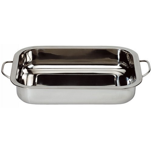 BANDEJA HORNO CON ASAS IMF INOX 37.5X27X6.5CMS
